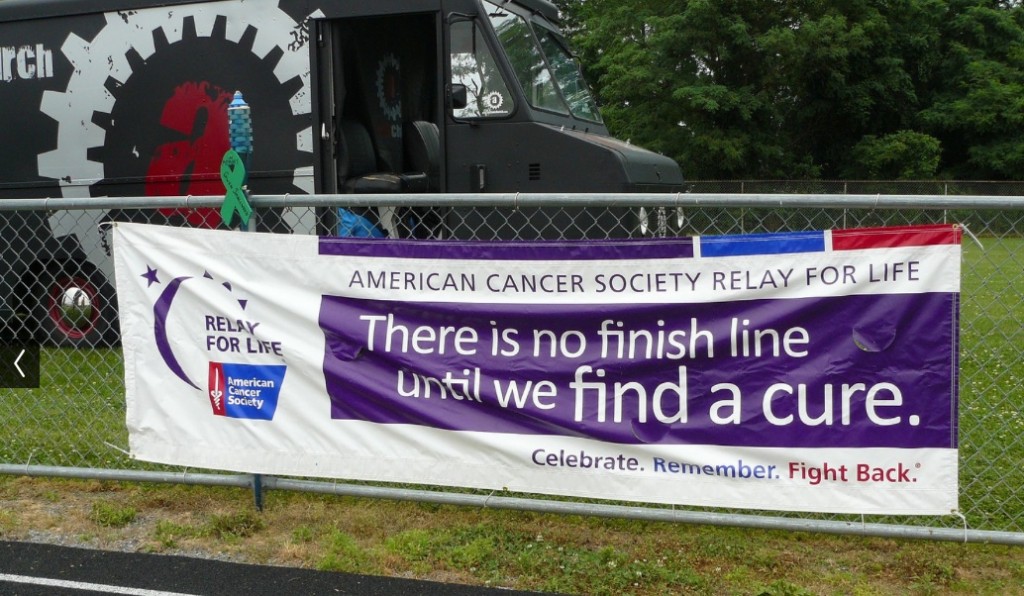 Relay for life Finish line