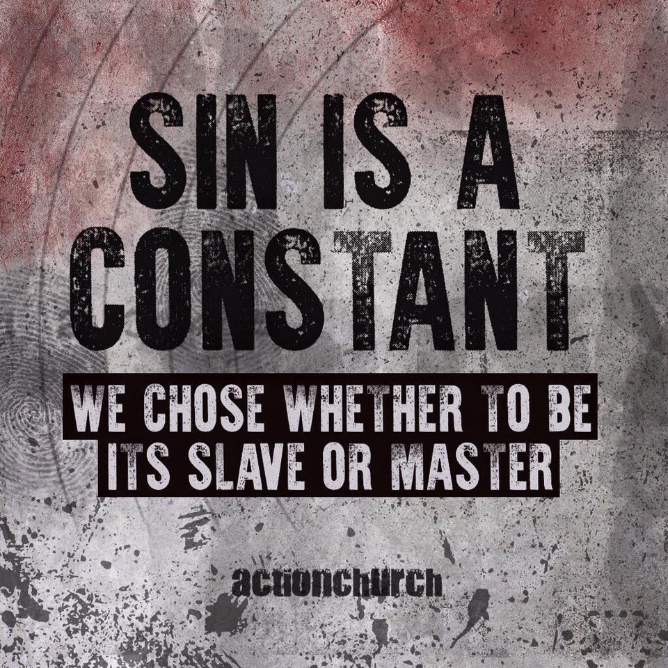 Sin is a constant